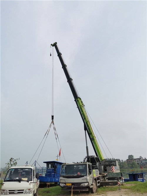 孟连县桥梁建设吊装案例